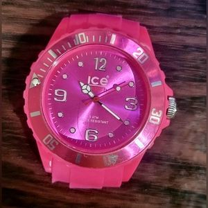 Ice  brand bright pink watch face